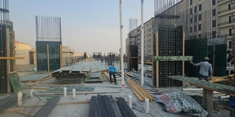 Structural works on site
