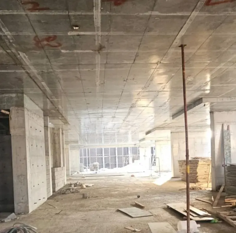 Interior works on one of the floors